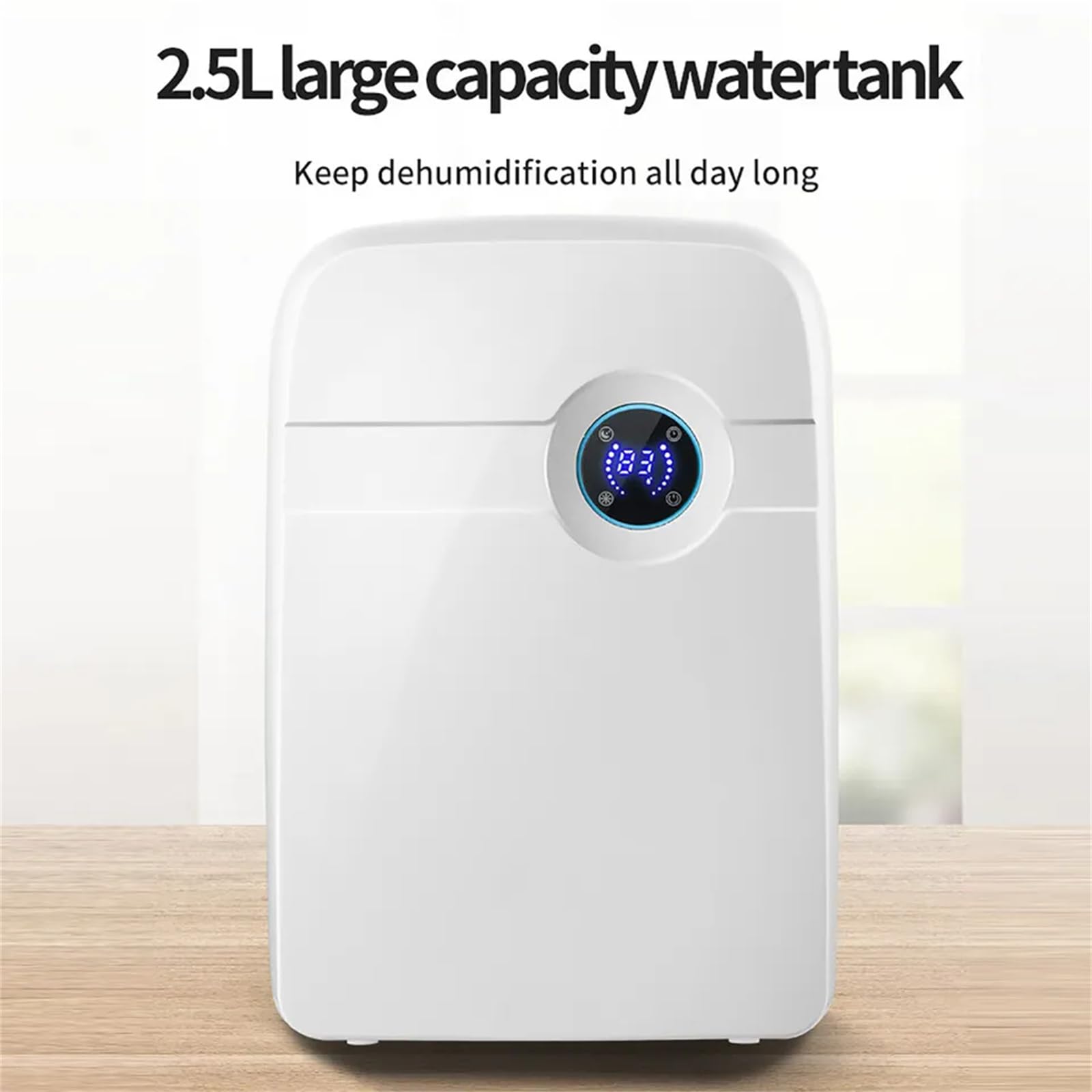 Osuszacz powietrza do pomieszczeń, elektryczny osuszacz powietrza 2500 ml, do biura, sypialni, łazienki