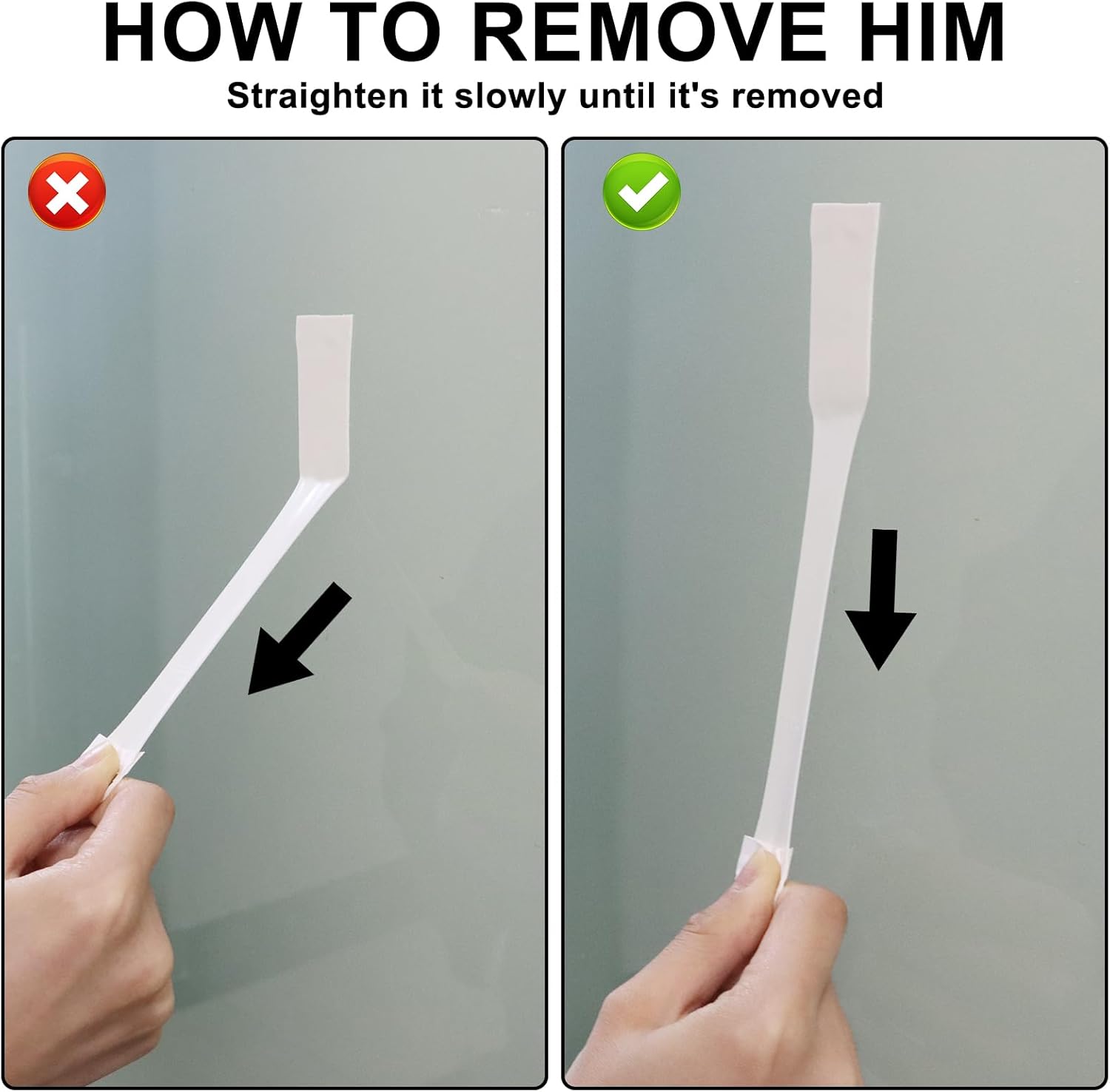 Large Universal Frame Hanger Damage Free Hanging Frame Hangers 8 Picture Hangers with 12 Large Removable Adhesive Strips No Nails Picture Hooks for Bathroom Kitchen Home Door Closet