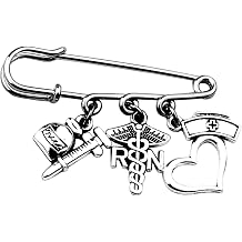 Nurse Brooch Pin Medical Caduceus Rod Of Asclepius Emergency Brooch Registered Nurse Emblem Pin LVN LPN Doctor Nurse Gift