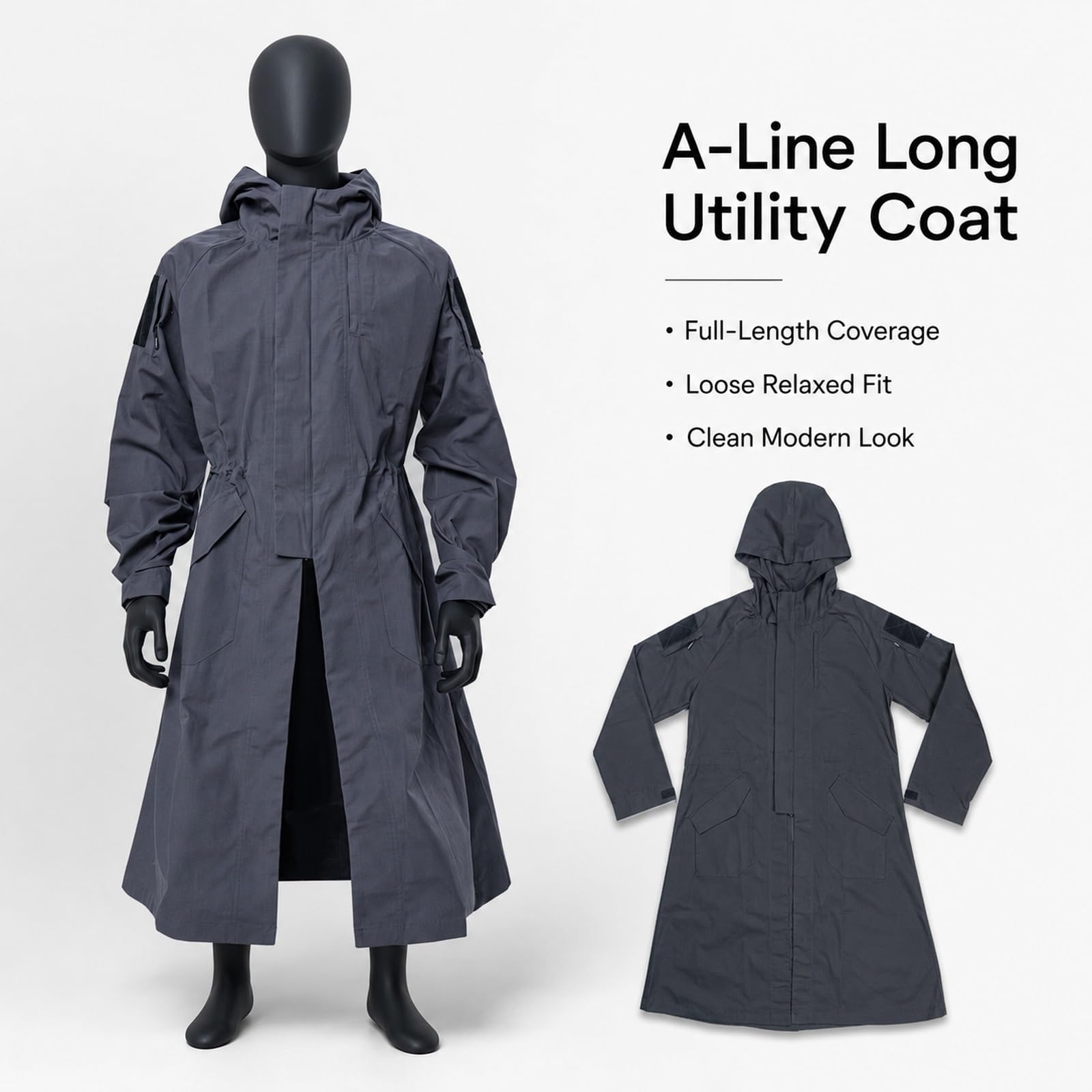 Generisch Langer Windmantel Mantel Robe, Lockeres A Linien Cosplay Kostuem | Lockere Passform A Linie Lange Robe Windmantel Jacke Mantel Strickjacke Uebermantel Kostuem Kleidung Fuer Cosplay