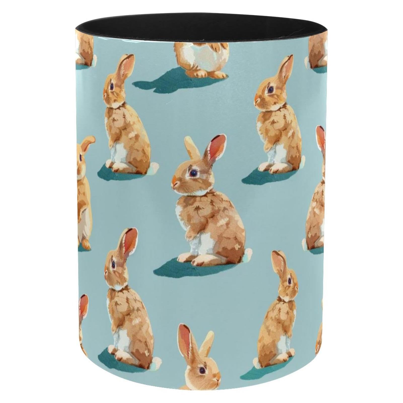 Porte-pinceaux de maquillage lapin pour coiffeuse et bureau