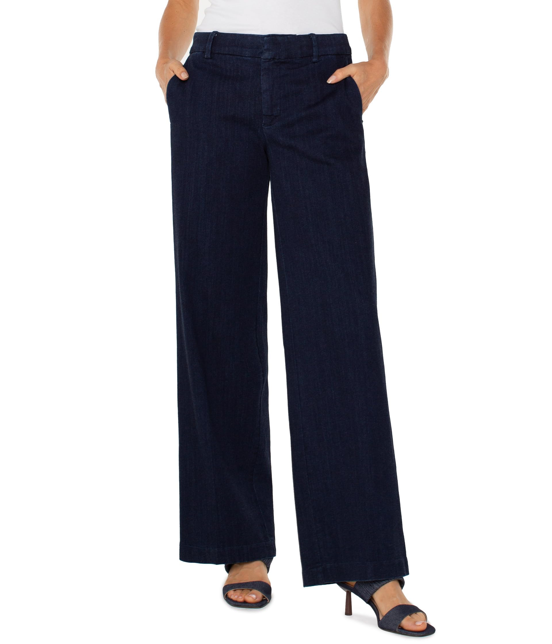Liverpool Womens Kelsey Wide Leg Trousers W Inner Wb Trim 31