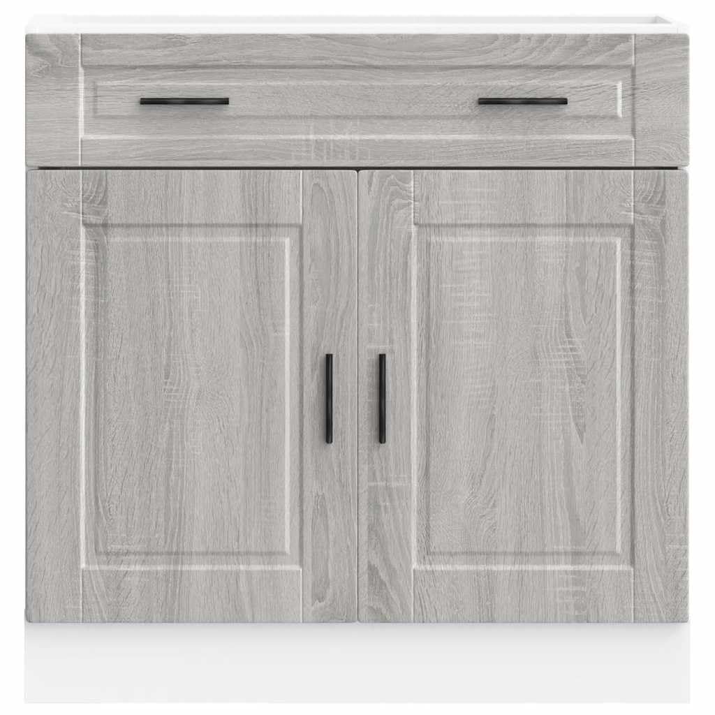 vidaXL Armoire de Cuisine Porto Sonoma Gris Bois d'ingénierie