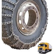 9mm Set of 2 Heavy Duty Snow Chains for Suvs pickup and Cars Skid Traction Chains High Strength Manganese Emergency Use for Tire Reliable 285/80R22.5 2pcs 255/85R16