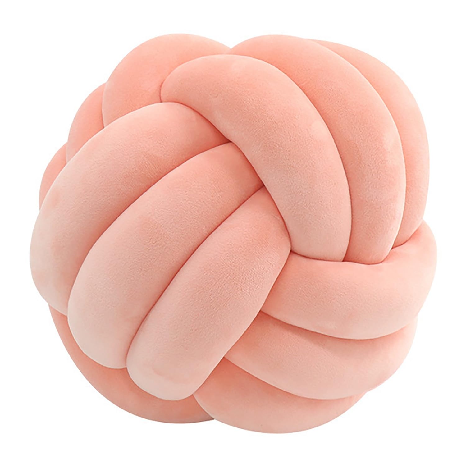 RTSFKFS Soft Knot Ball Pillows 7.8 10.6 13.8 inch Round Ball Cushion Throw Pillow, Room Decoration Plush Photography Props(C12,M)