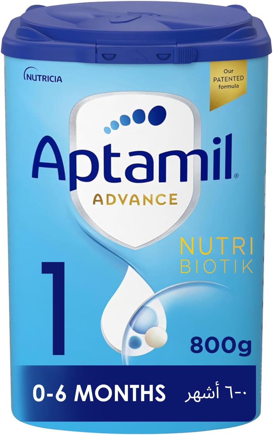 Aptamil Advance 1 Infant Formula Milk From 0-6 Months, Easy To Use Pack, 800g