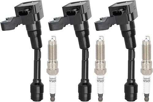 Miniatura 55 de Paquete de bobinas de bobina de encendido SCITOO compatible con Nissan Versa 1.8L 2007-2012 para Versa 1.6L 2009-2012 para FX50 5.0L 2009-2013 UF549