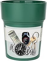 Vista 23 de Maceta con compartimento oculto seguro y secreto, ocultador de llaves secretas, oculta una caja fuerte secreta para llaves (negro 2)