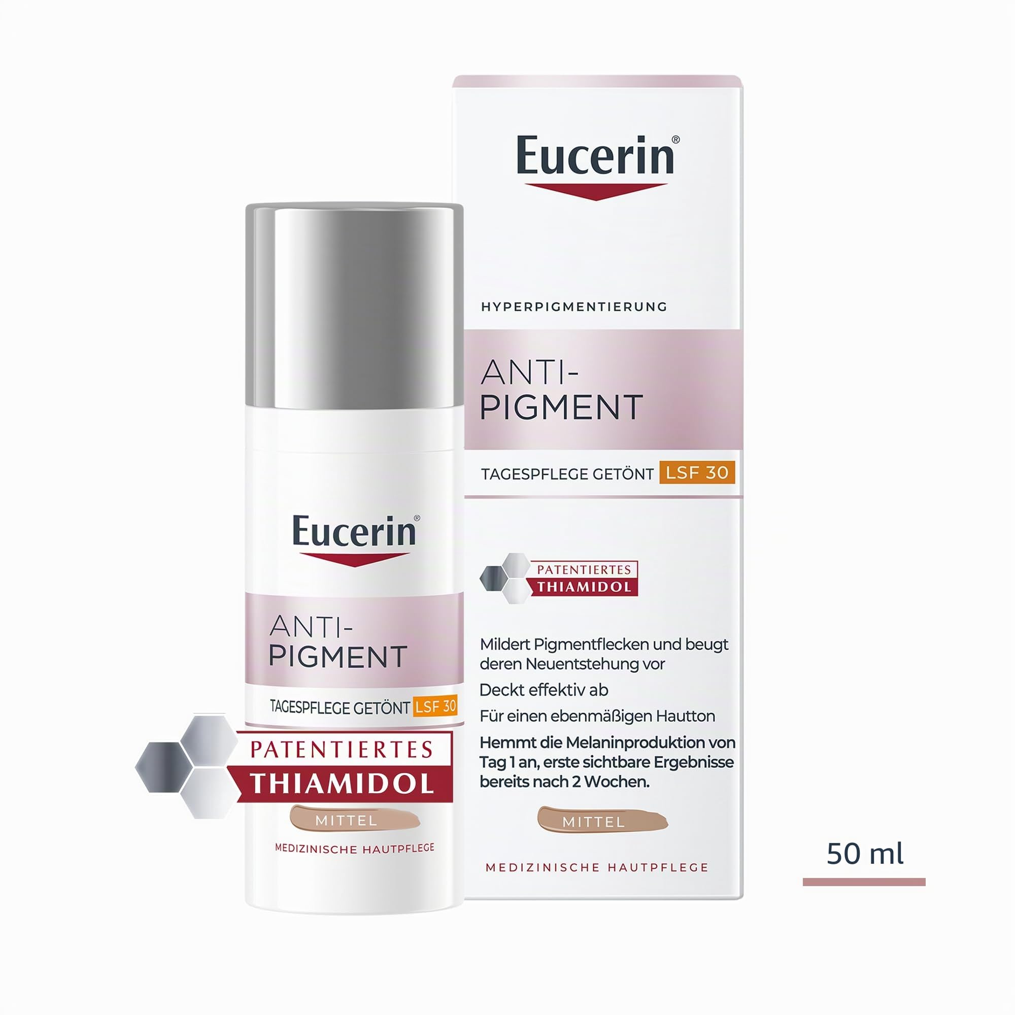 EUCERIN Anti-Pigment Tagescreme LSF 30 getönt 50 ml