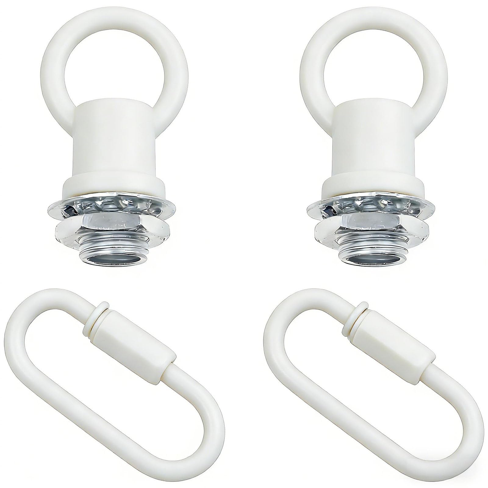 Hook Rings for Light Fixture Light Fixture Hooks Nuts M10 Lighting Loops with Link Connector for Extending Light Fixture Chandelier Chains 2 PCS (Gold) — Amazon image 7