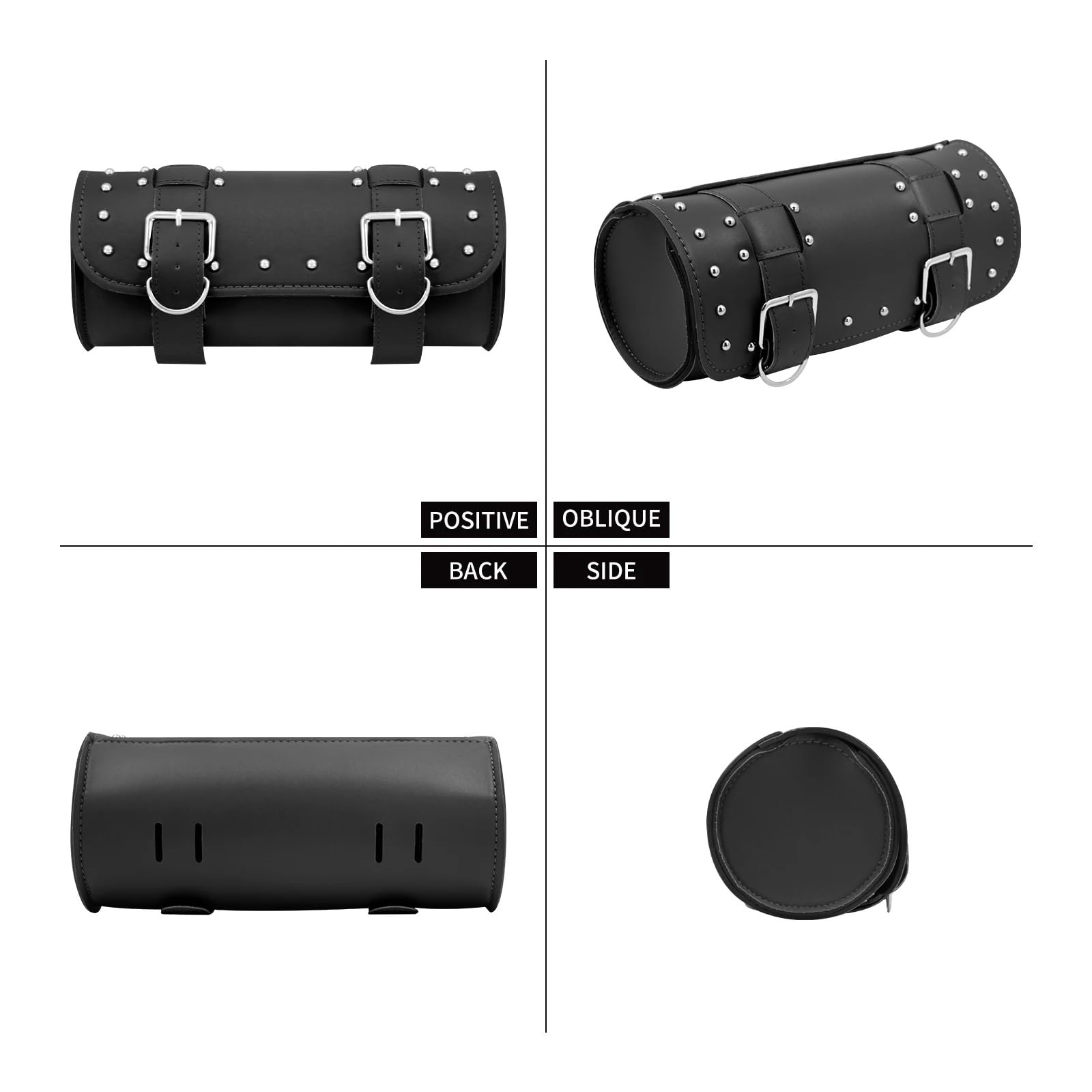 Moto Borsa Tracolla Compatibile con Touring per Sportster per Dyna per Softail Borse Laterali Universali per Moto, Borse Portaoggetti Laterali, Borsa Porta Attrezzi Anteriore