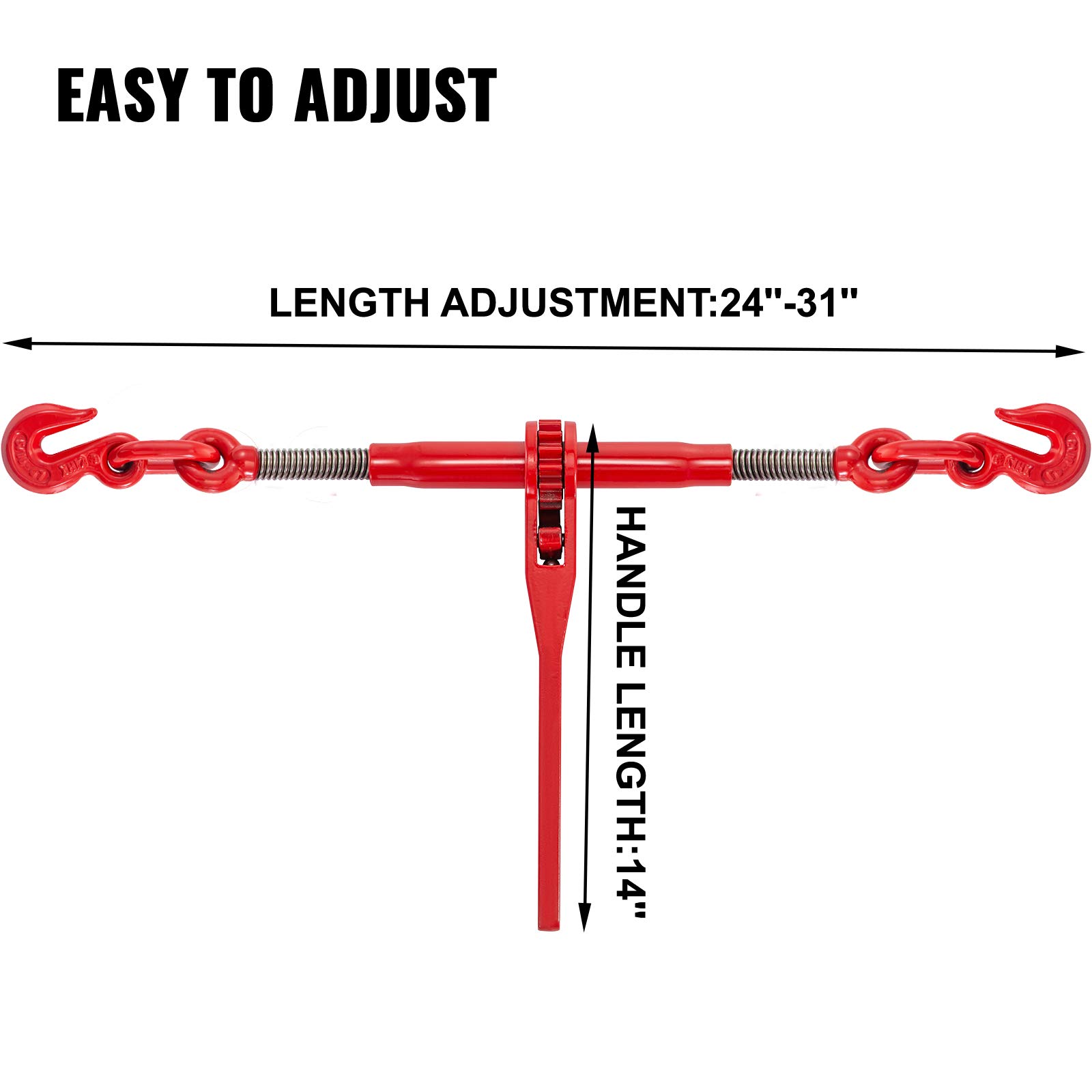 VEVOR 6600 Lb Chain Binder - Heavy Duty Tie Down -5