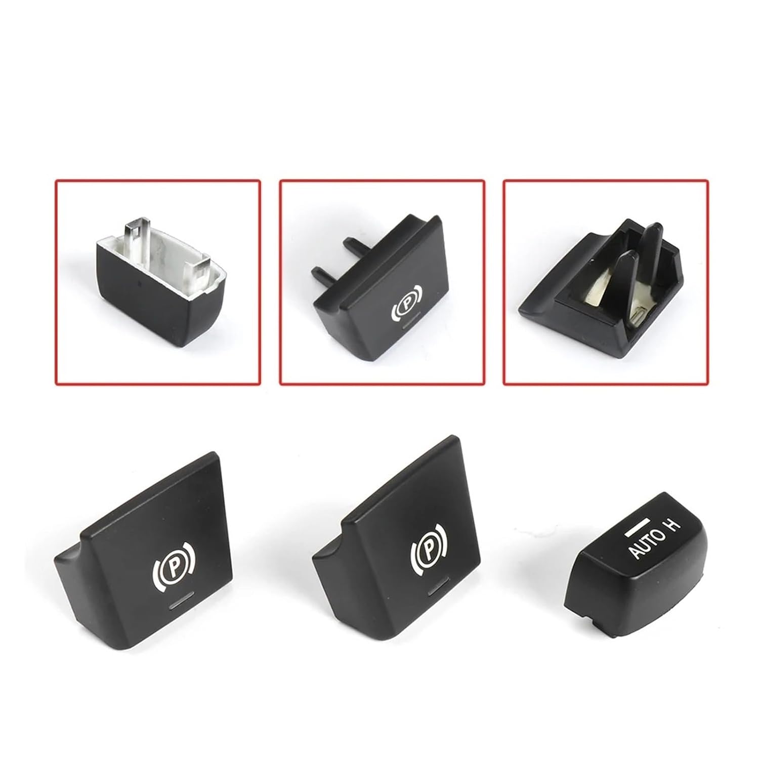 Parking Brake Switch for F10 F07 F02 Auto H Replacement Car Electronic Handbrake Parking Brake P Button Switch Cover(Model)