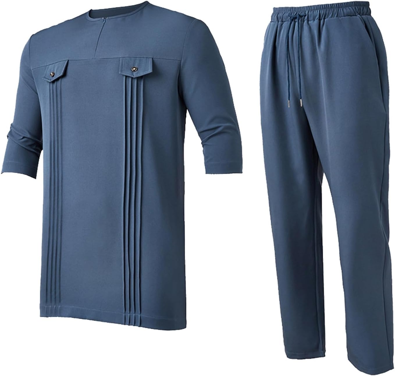 African Suits for Men 2 Piece Set Traditional Outfit Dashiki Shirt and Pants for Party Wedding Evening Clothing