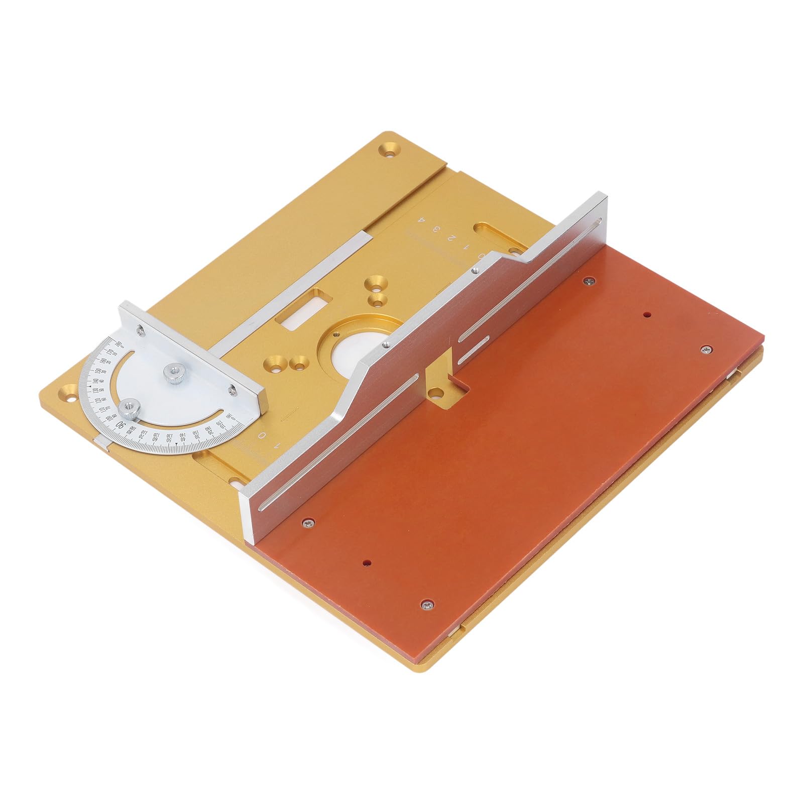 Placa de elevación de enrutador profesional Aleación de aluminio Carpintería de madera Placa de chaflán con escamas grabadas para taller de garaje y proyectos de bricolaje