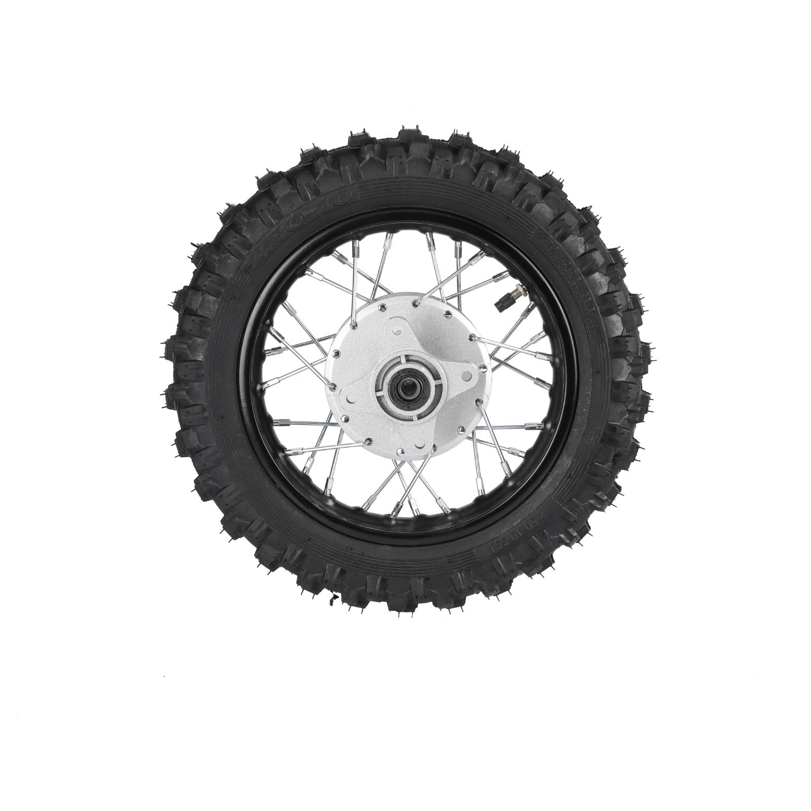 BLYGO 10-Inch Rear Wheel Rim With Knobby Tyre – Disc Brake, Fits Pit Dirt Bikes & Scooters (S011)