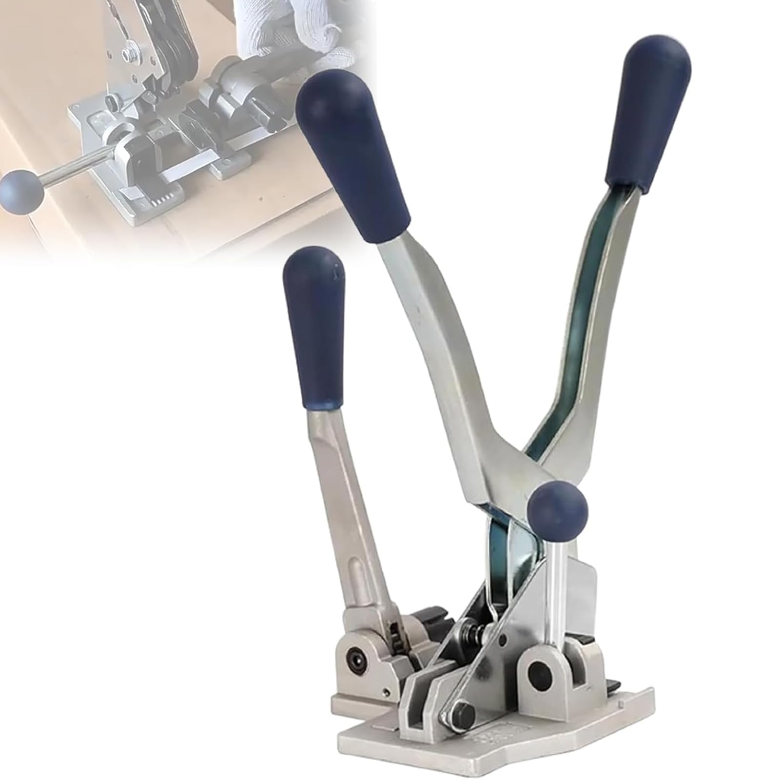 JKJZSALJ Manual Steel Strap Tensioner Crimper, 3 In 1 Steel Strapping Tool, Belts Strapping Banding Tool, Effort For Industrial And Household Packaging