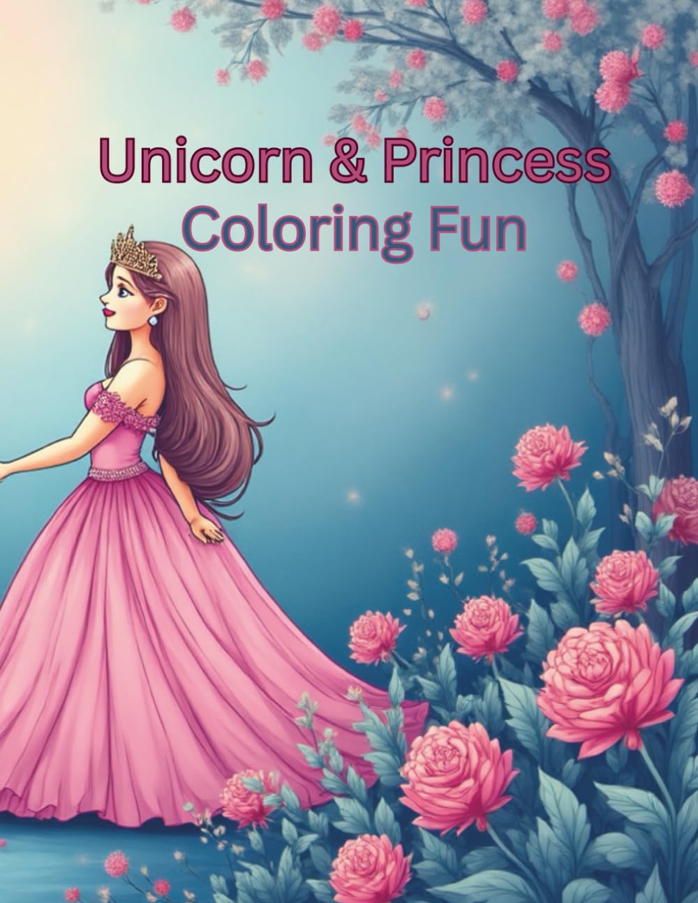 Unicorn and Princess Coloring Fun