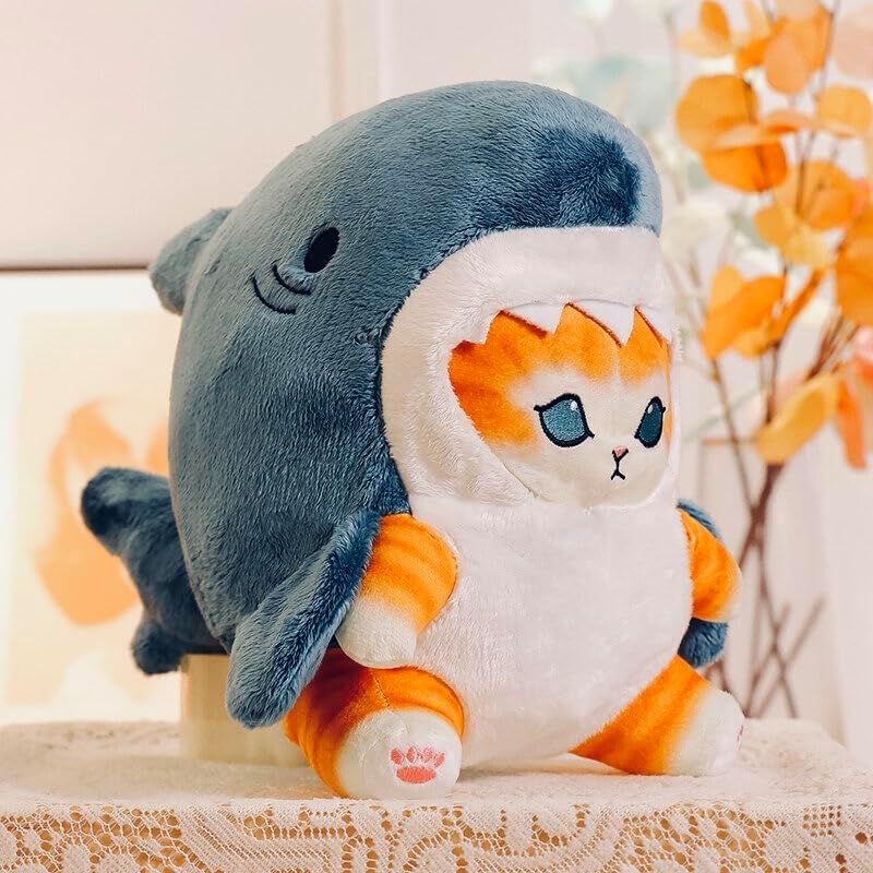 Peluche Almohada Dibhhui Jeff The Land Shark - Peluche De Tiburón De 9.8 Pulgadas, Lindo Juguete De Peluche Para Niños Y Niñas, Almohada De Peluche Suave, Regalos Para Fanáticos Y Niños Juguete Tiburon