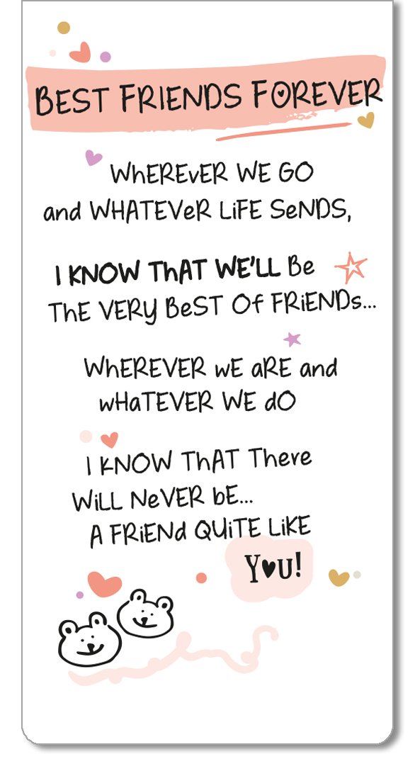 WPL Inspired Words Magnetic Bookmark - Best Friends Forever