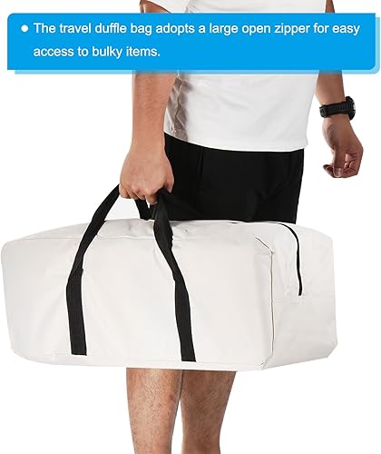 Miniatura 4 de PATIKIL Bolsa de repuesto para silla de campamento de 26 pulgadas, bolsa de lona plegable de gran tamaño con cremallera, bolsa de lona plegable para