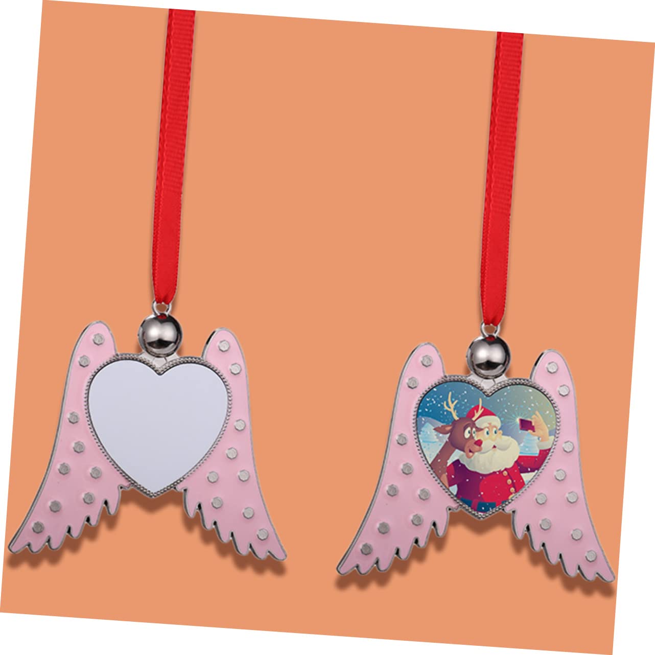 Cabilock 3 Ensembles Pendentif Sapin De Noël Lumières Féériques Lumière Décor d'ailes d'ange De Noël Guirlande Lumineuse Extérieure Vignes avec Guirlandes Lumineuses Aile Métal 3 Pièces * 3