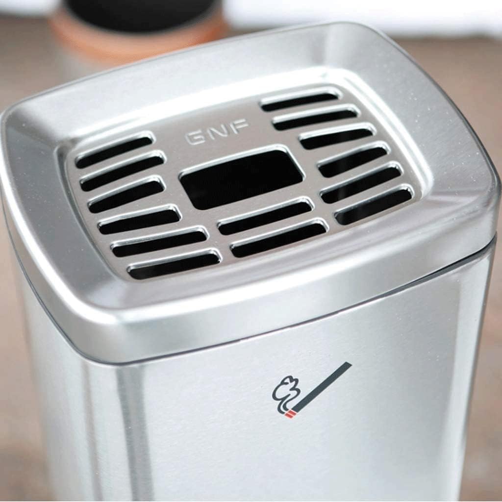 Stand Up Ashtray Stainless Steel Ashtray Outdoor Trash Can Vertical Cigarette Disposal Cigarette Container with Trash Can Cigar Ashtrays For Outdoors (Color : D)