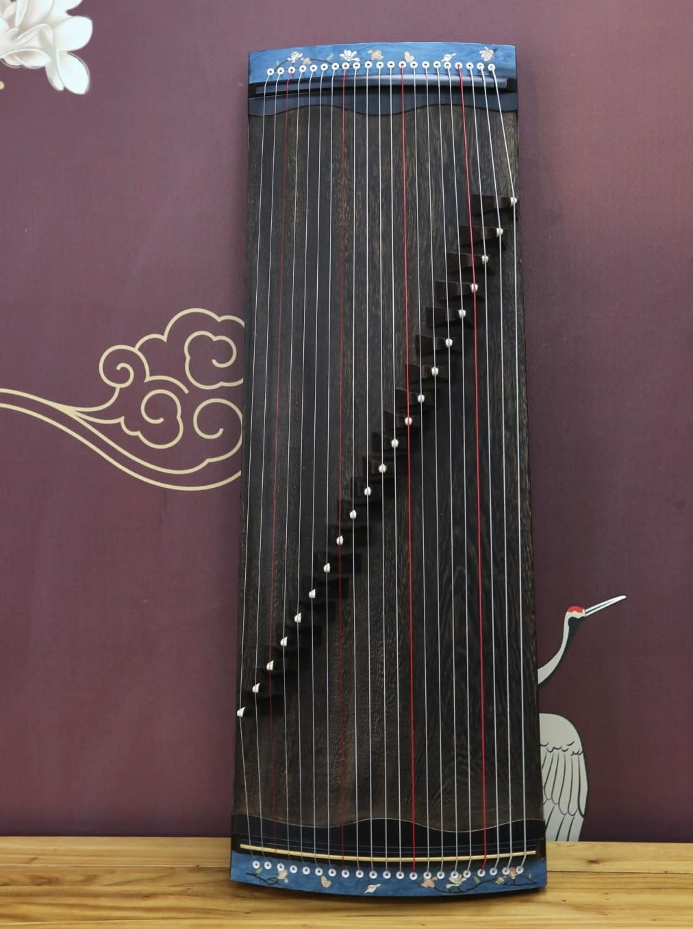 Guzheng Chinesische Saiteninstrumente, 89 cm, tragbar, 21 Saiten