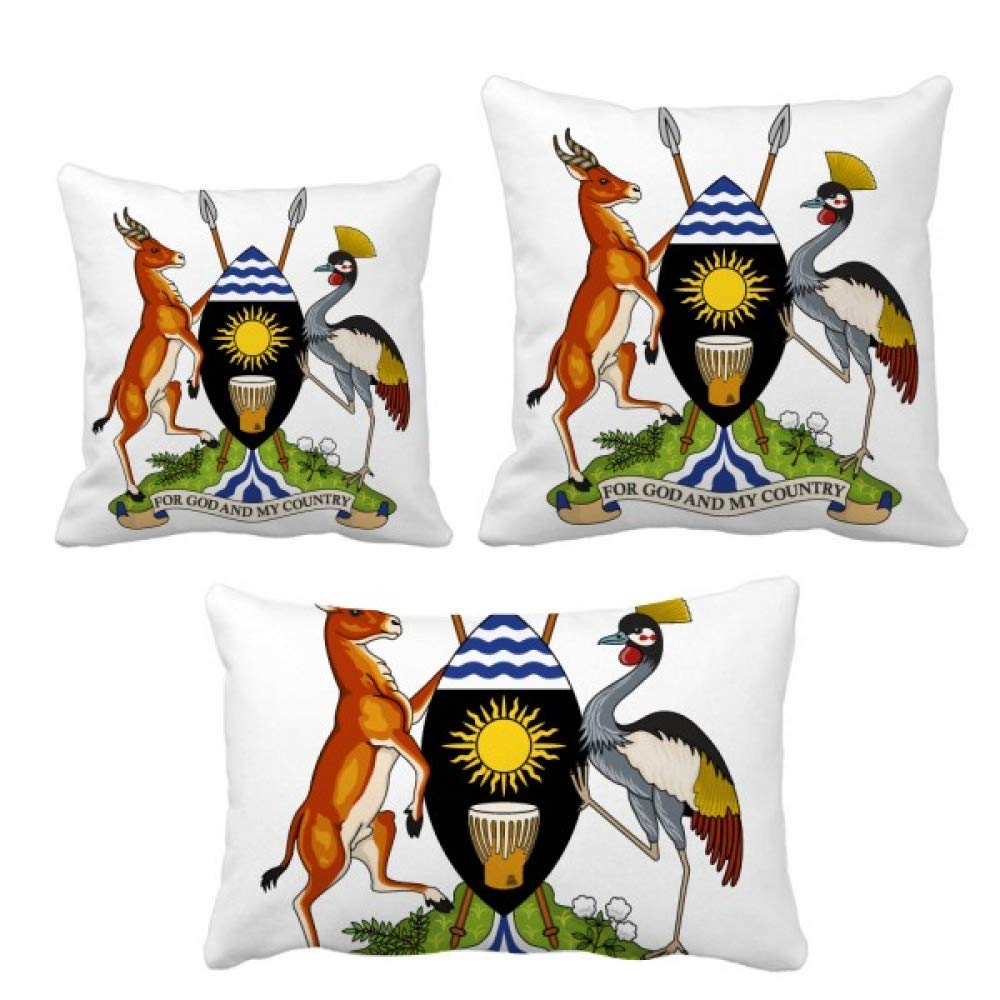 Housse de coussin emblème Ouganda idée cadeau originale pour anniversaire et fête