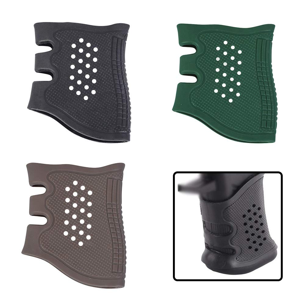 Guanto per impugnatura in gomma anti-scivolo tattico per G17 G19 G20 G21 AK / M4 Holster Copertura pistola Airsoft Gun Sleeve