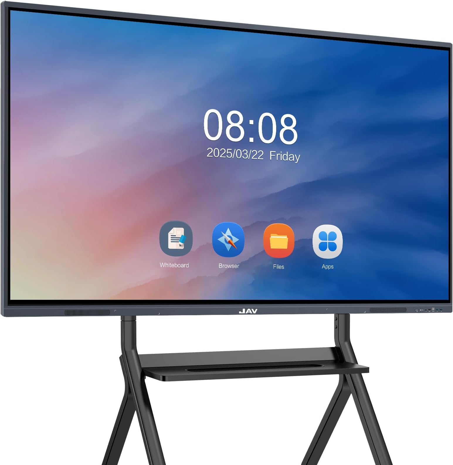 JAV Smart Board, 55" Interactive Whiteboard 4K UHD Touchscreen Digital Electronic Whiteboard, Built in Dual System All-in-One PC Smart Whiteboard for Classroom Office Home Studio (Wall Mount Included)