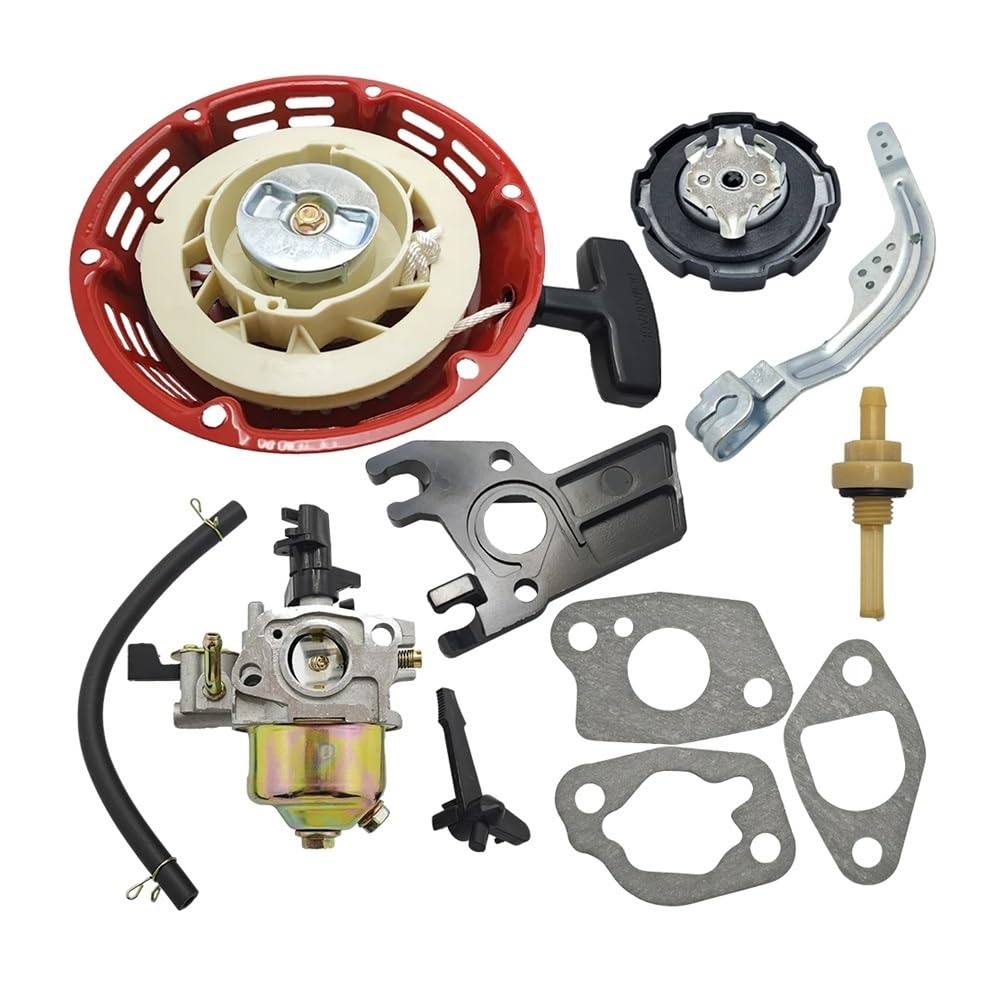 Carburador de arranque de retroceso for GX160 GX200 5.5HP 6.5HP GX 160 200, regulador de cortacésped, palanca de brazo, varilla de estrangulación