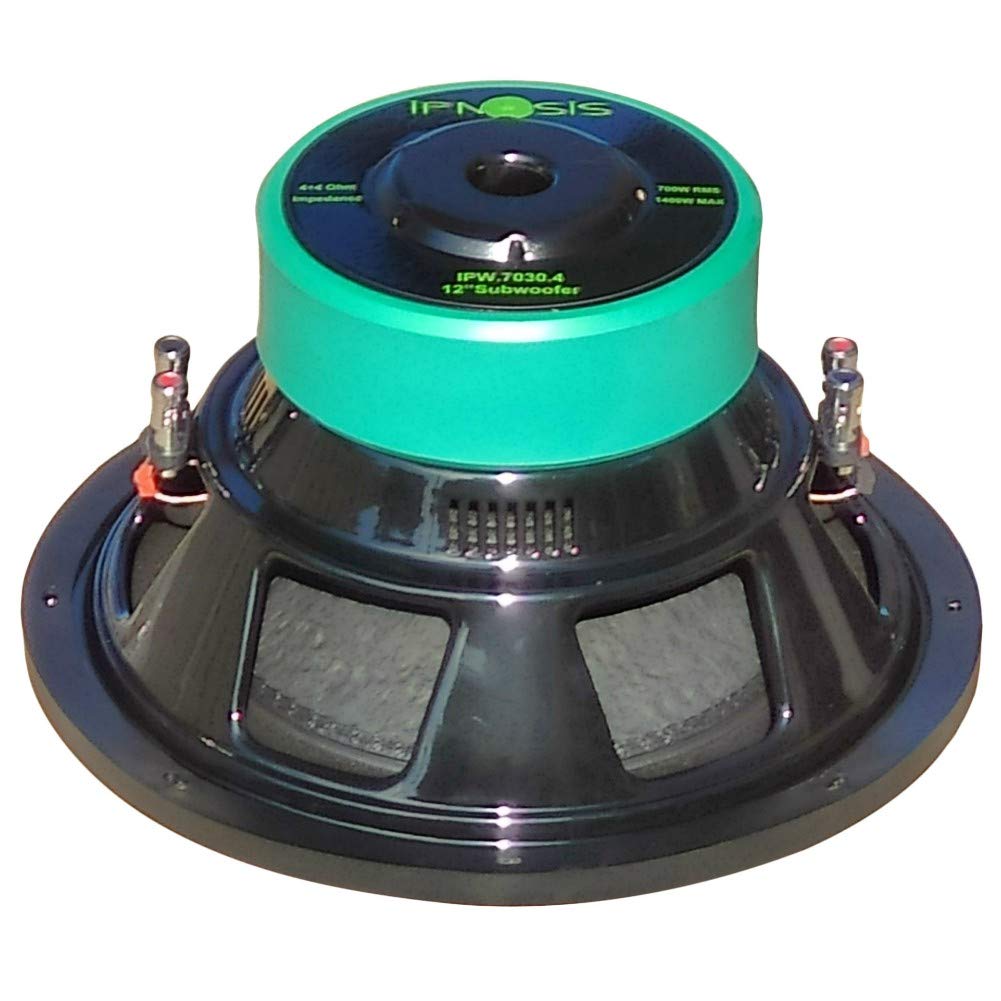 Ipnosis 1 SUBWOOFER IPW 7030.4 30,00 cm 300 mm 12" di diametro doppia bobina dual voice coil 4+4 ohm 700 watt rms 1400 watt max auto car, 1 pezzo