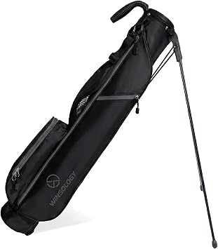 Small Golf Stand Bag Lightweight Golf Easy Carry Bag with Strap and Stand for The Driving Range, Par 3 and Executive Courses Small Golf Bags for Men or Women.