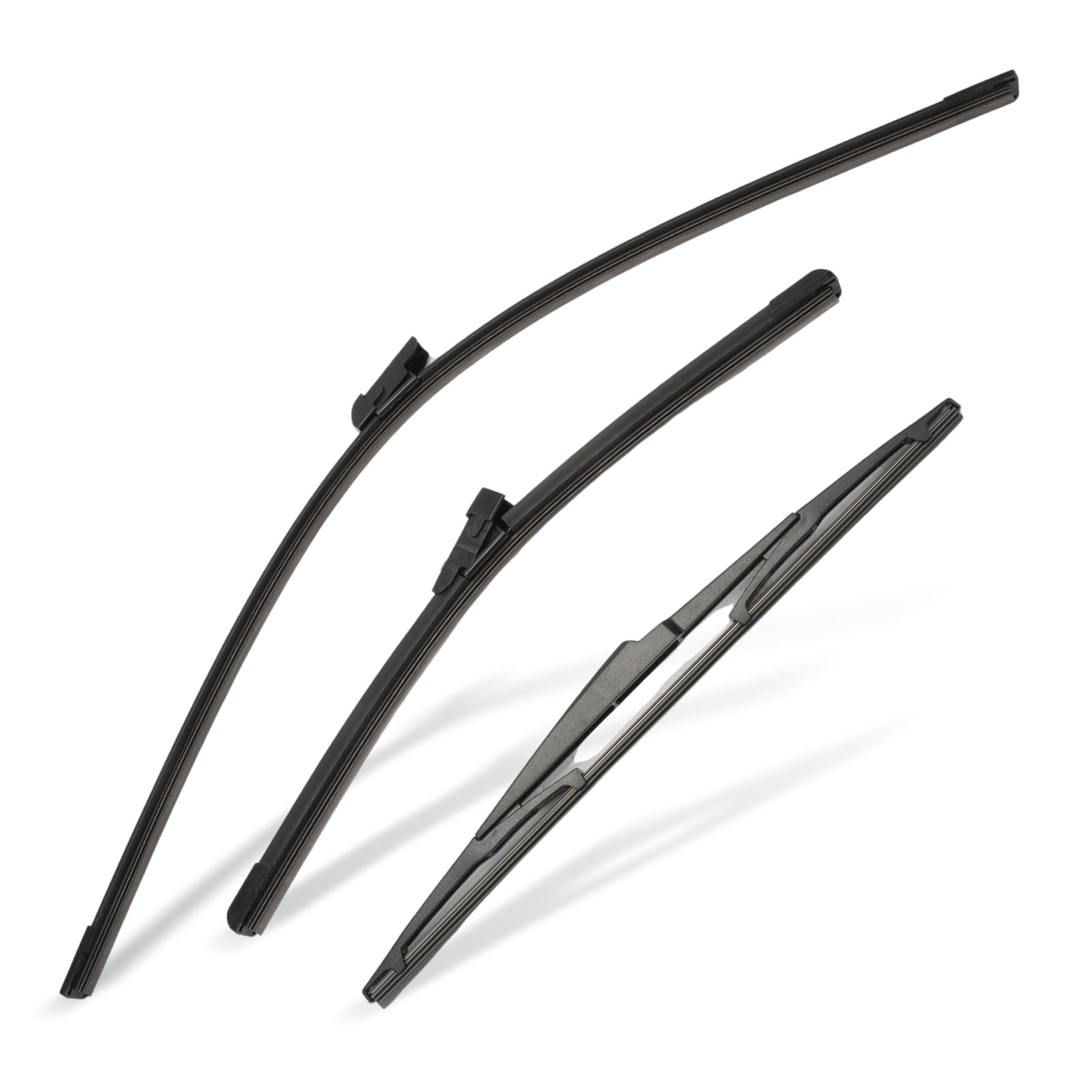 Escobillas Limpiaparabrisas (Juego de 3) para el Lado del Pasajero y del Conductor Compatibles con CHR 2016-2023 Limpiaparabrisas Delanteros y Traseros