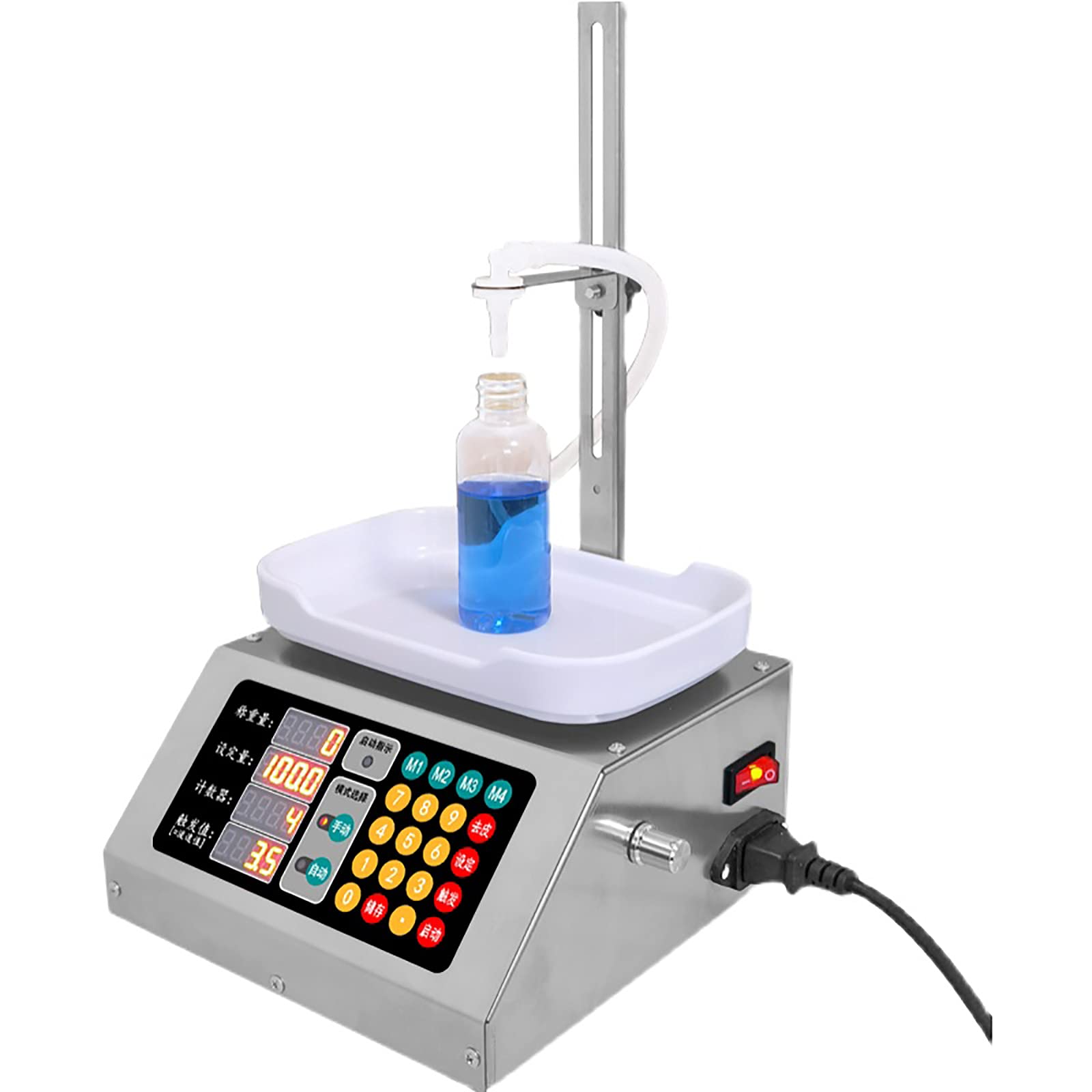 AYCDL 800g Bottle Filler Machine,Liquid Filling Machine,Peristaltic Pump Filler,Weighing Filling Machine,for Essential Oil,Oral Liquid,Solution