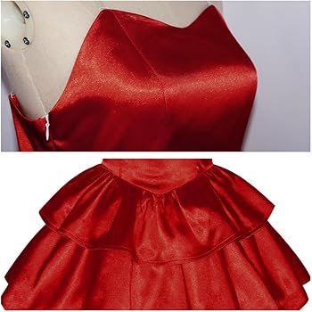 blue based red dress Aura - Red Formal Dress main image 0