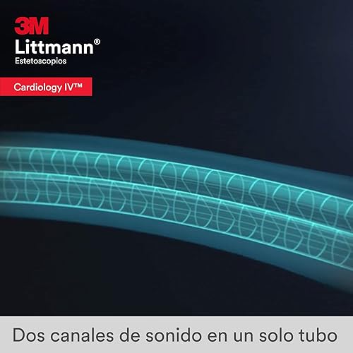Miniatura 25 de 3M Littmann Cardiology IV - Estetoscopio de diagnóstico 6190, más de 2 veces más fuerte, pesa menos, pieza torácica y tallo de acero inoxidable