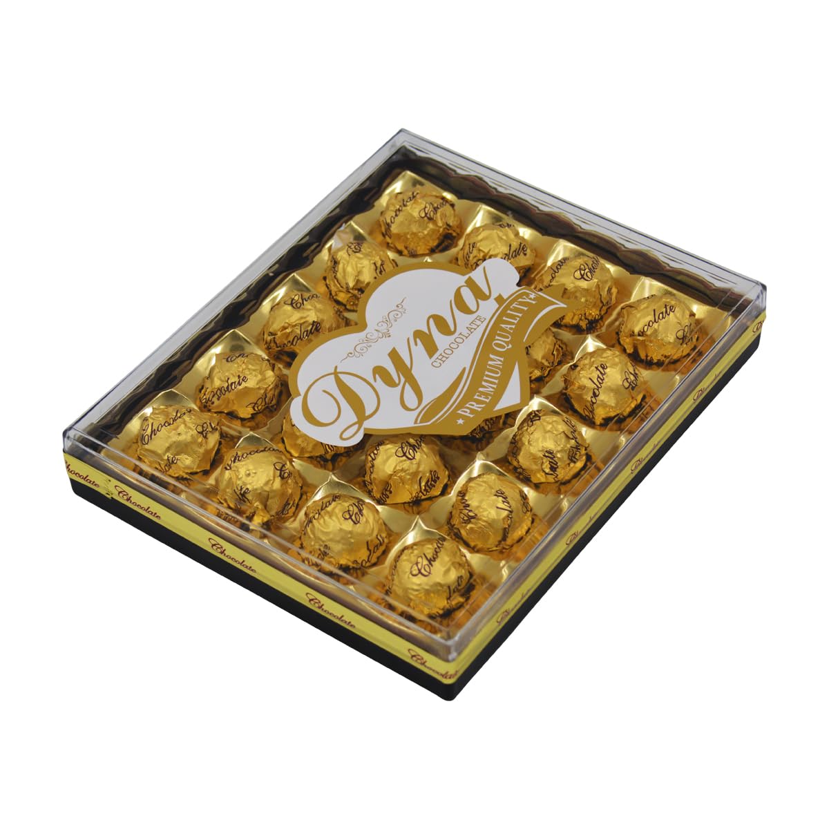 DYNA Milk Chocolate Squares-20 12x220gm (2214) | Individually Wrapped | Perfect for Baking, Snacking, Party Favours & Gifts