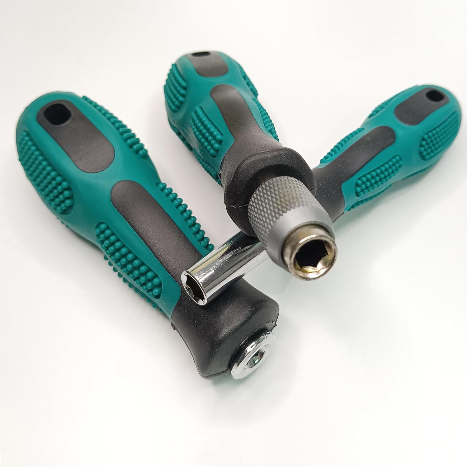 3 Pieces 1/4 Hex Screwdriver Bit Holder Handle Set with Quick Change,Magnetic and Direct Insertion Handles