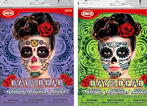 Day of the Dead Sugar Skull Bundle! SAVE on 2! (Purple & Green Package!)