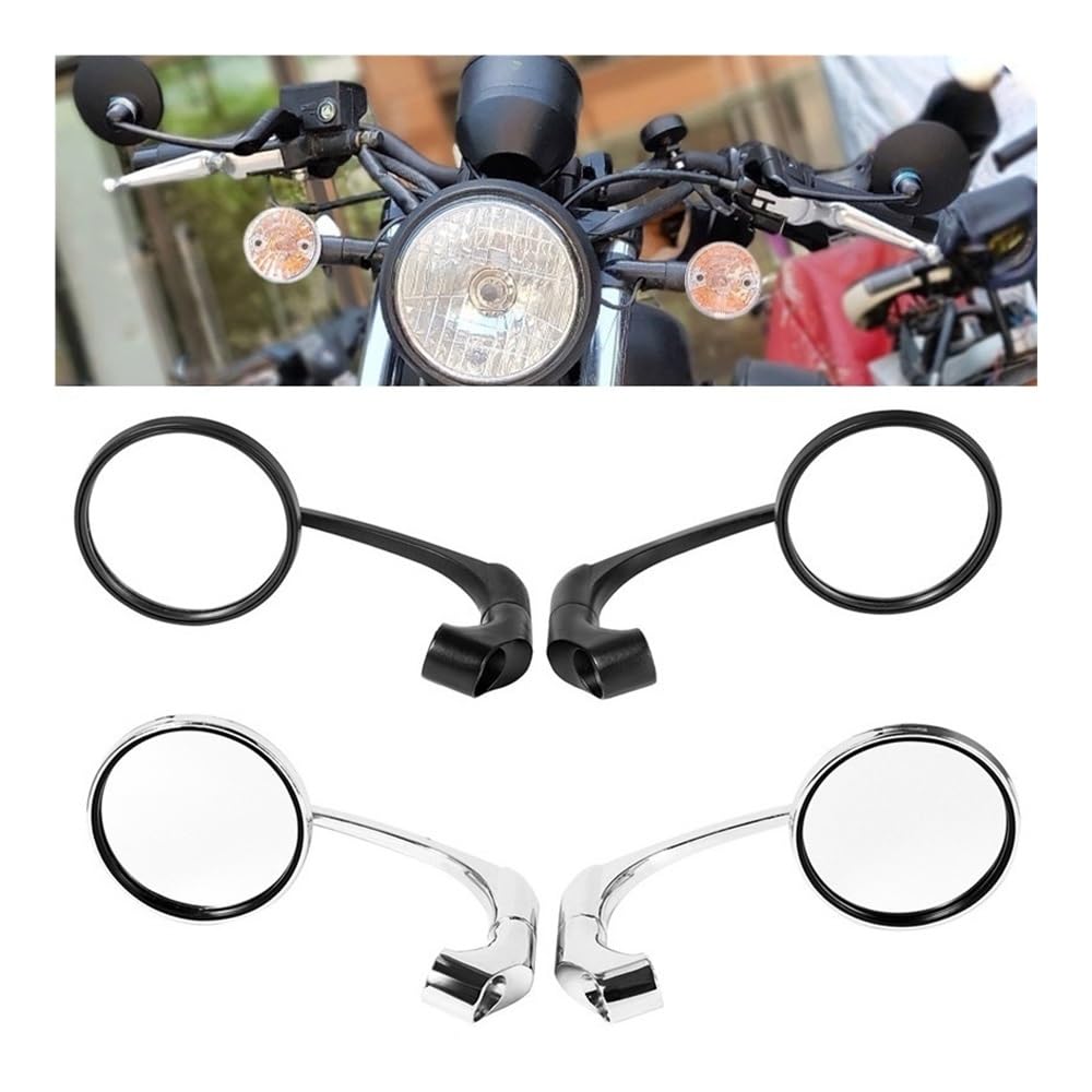 Retrovisores Espejo Retrovisor Universal Motocicleta Para De 8 Mm 10 Para Manillar Scooter Cruiser