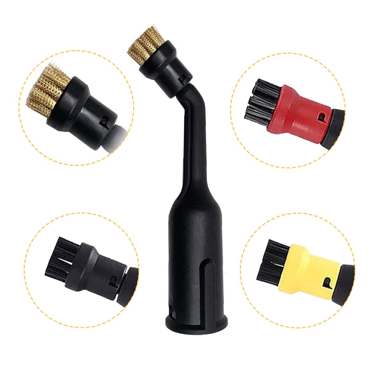 Kit 11 Accessoires Pour Nettoyeur Vapeur Kärcher SC1 SC2 SC3 SC4 SC5 - Brosses Et Buses