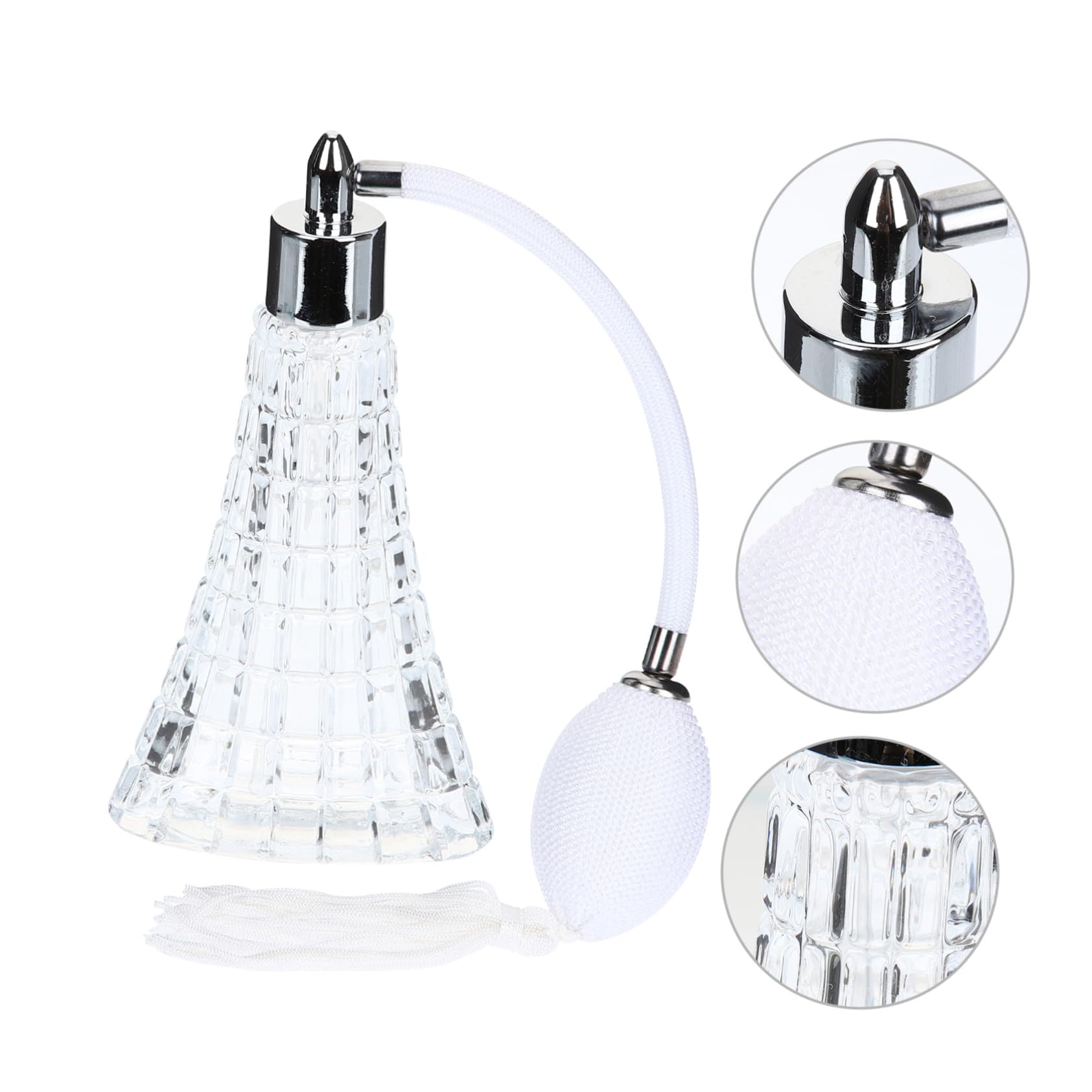 Frasco de Perfume de Cristal Transparente con Pulverizador Recargable para Viajes y Diario Botella de Vidrio Reutilizable para Fragancias y Lociones Regalo para Ocasiones