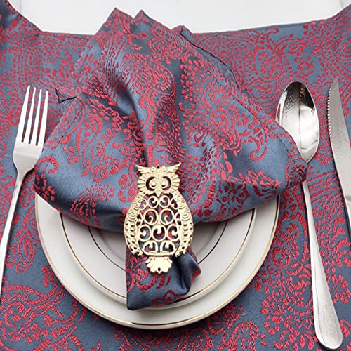 Bjsdkff Owl Napkin Rings Set Of 8, Animal Napkin Rings Holders For Birthday, Christmas, Dining, Anniversary, Candlelight Dinner, Easter, Holiday, Party Of Table Setting, Table Decoration (Gold) #TOP7