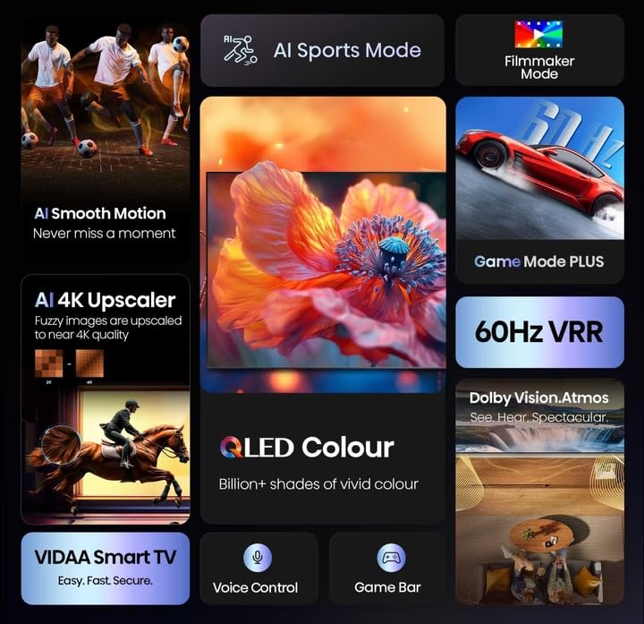 lateral view of Hisense 43Q6Q 4K QLED Smart TV