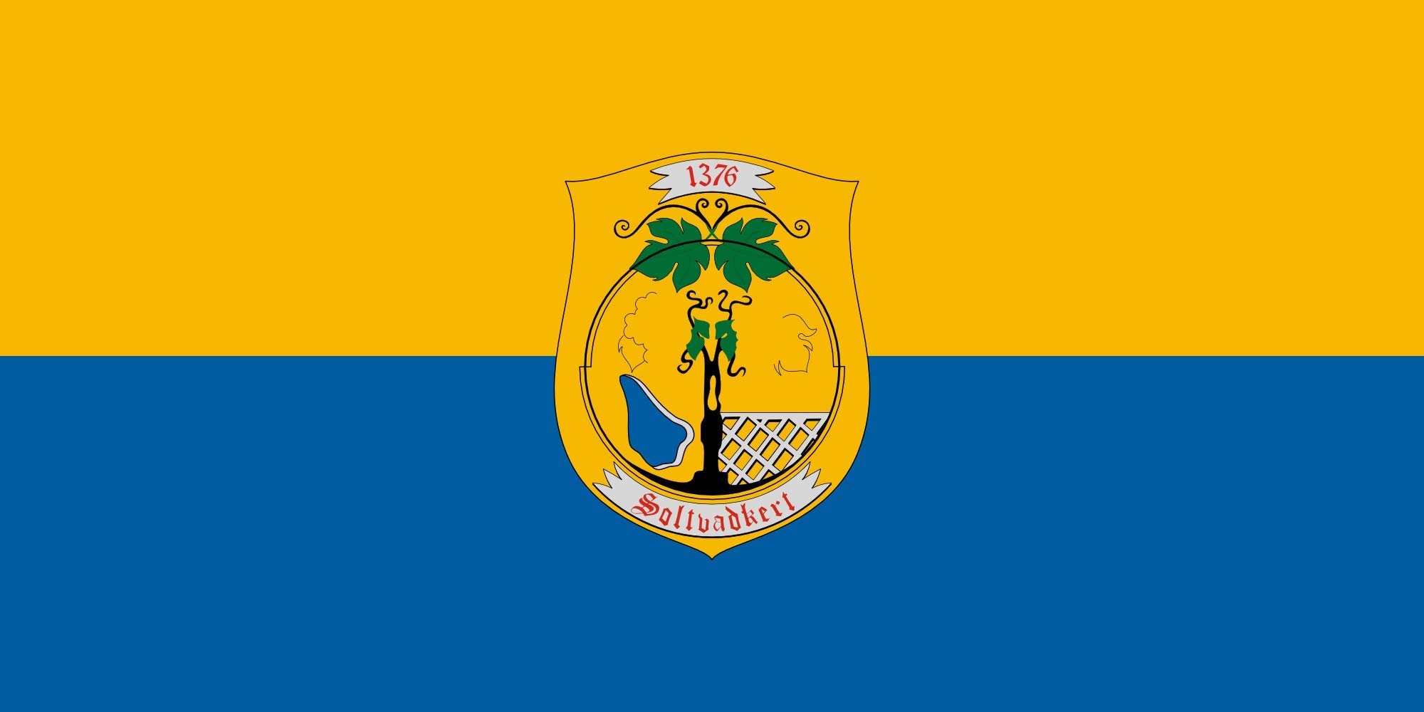 Drapeau Soltvadkert paysage de 1.35m² idéal pour vos cérémonies et événements