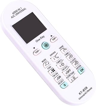 KT-E08 Replace Remote Control fit for LG/Samsung/Midea/Sharp/TCL/Aucma/AUX