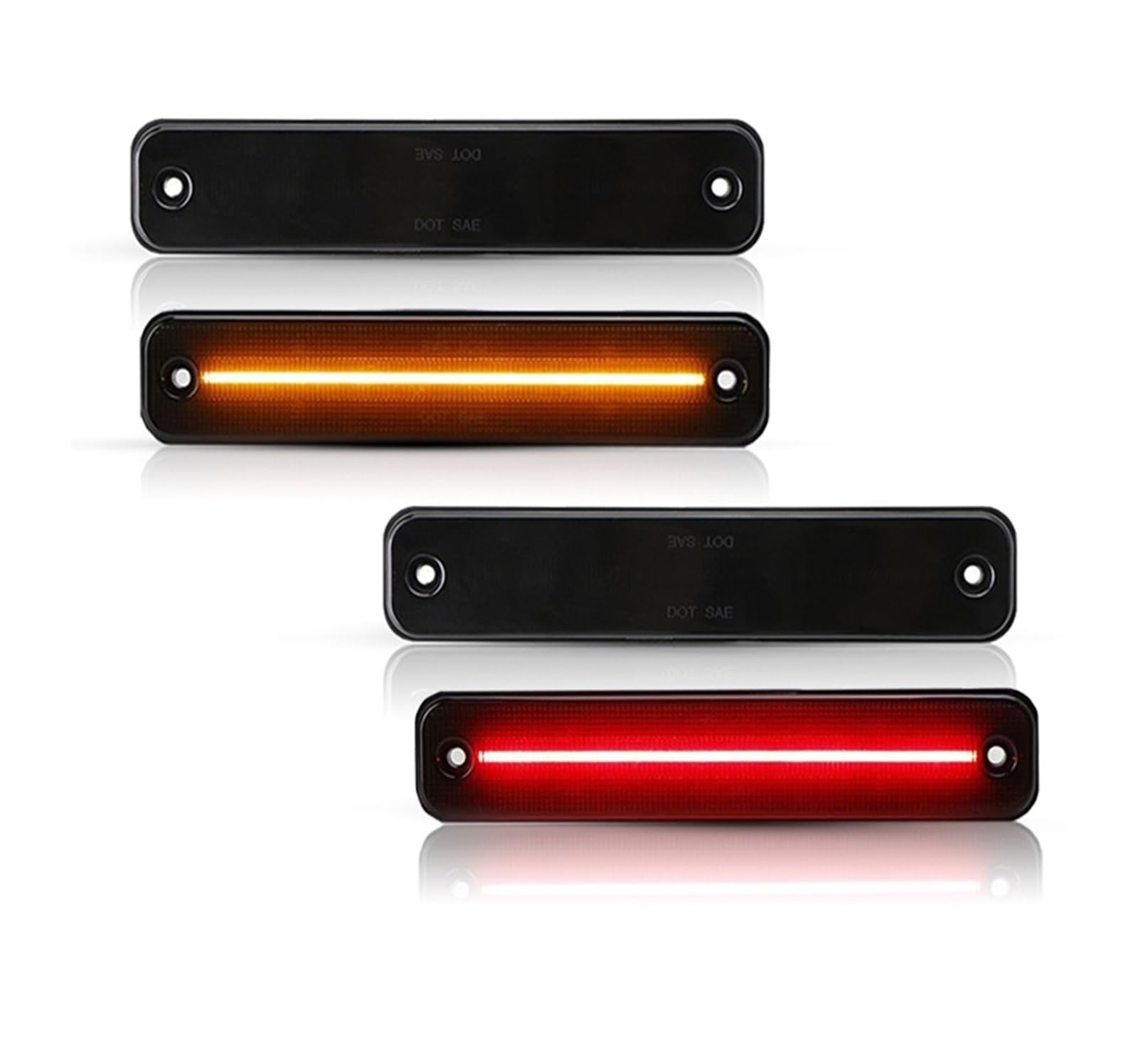 Dinamico Indicatore Per Hummer Per Luci Di Posizione Laterali Ambra/LED Luce Di Posizione Laterale Per Hummer H2 2003-2009 Indicatore Di Direzione A LED, Sostituisci OEM Indicatore Direzione(4pc Front