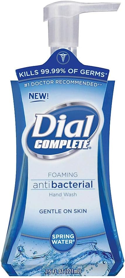 Complete Foaming Antibacterial Hand Soap, 7.5 Oz, Springwater/Blue